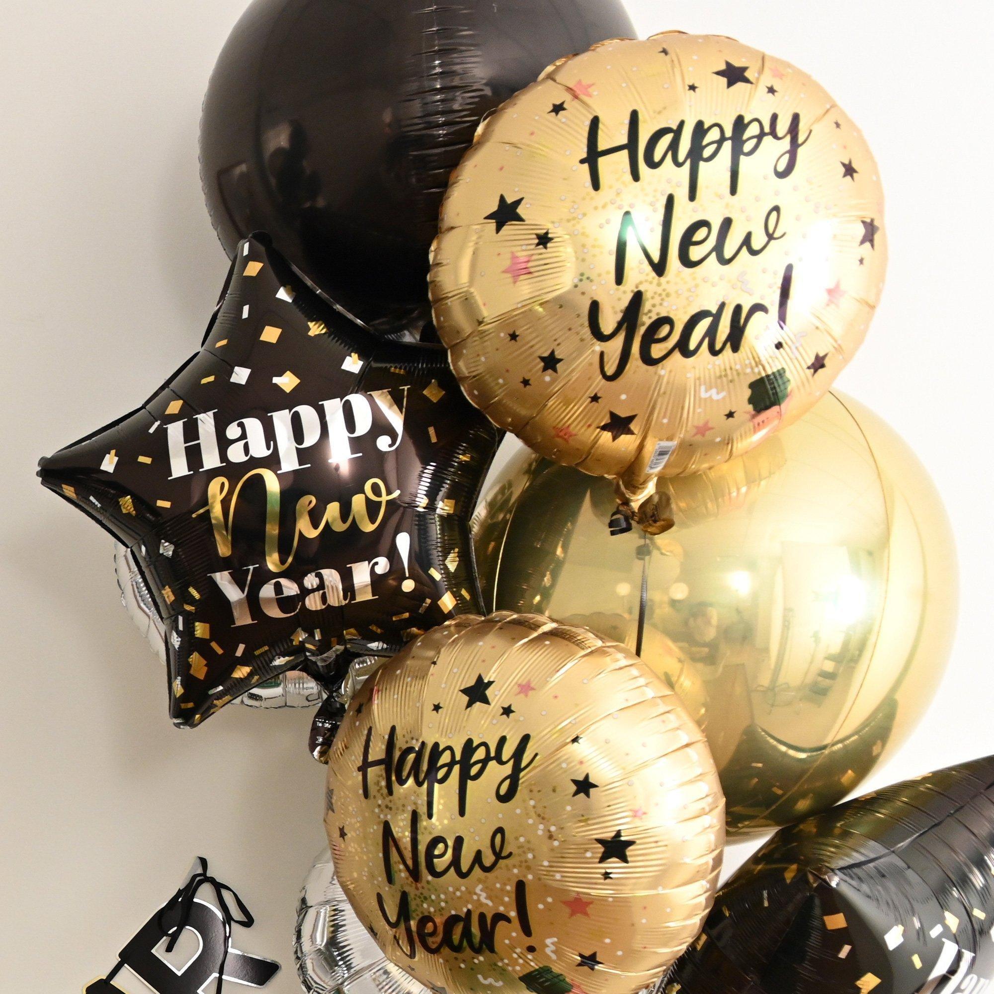 Confetti Happy New Year Star Foil Balloon, 19in - Confetti Party